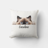 Ragdoll Peeking Cats Sublimation Grafik Kissen (Vorderseite)