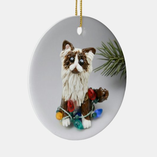 Ragdoll Persian Cat Keramik Ornament (Rechts)