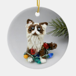 Ragdoll Persian Cat Keramik Ornament