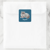 Ragdoll Quadratischer Aufkleber (Tasche)
