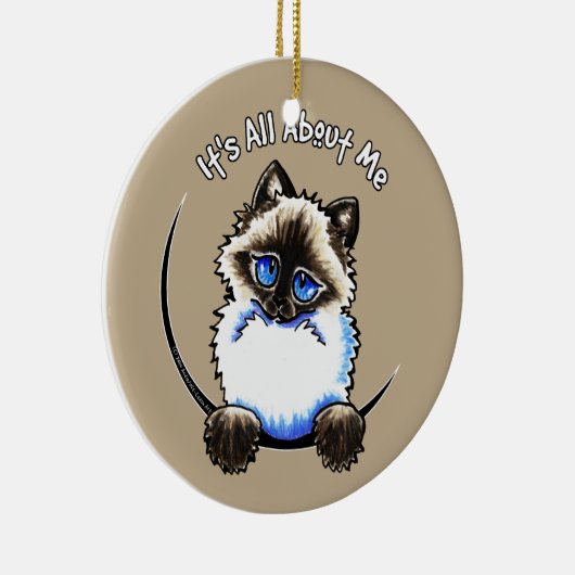 Ragdoll Ragamuffin all About Me Keramikornament (Rechts)