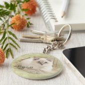 Ragdoll Schlüsselanhänger grün (Seite)