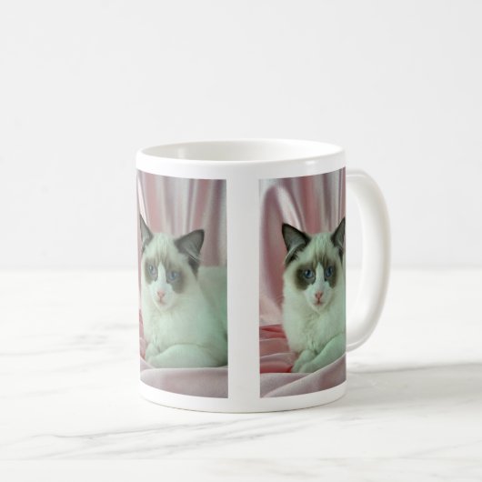 Ragdoll, Siegel zweifarbig Kaffeetasse (VorderseiteRechts)