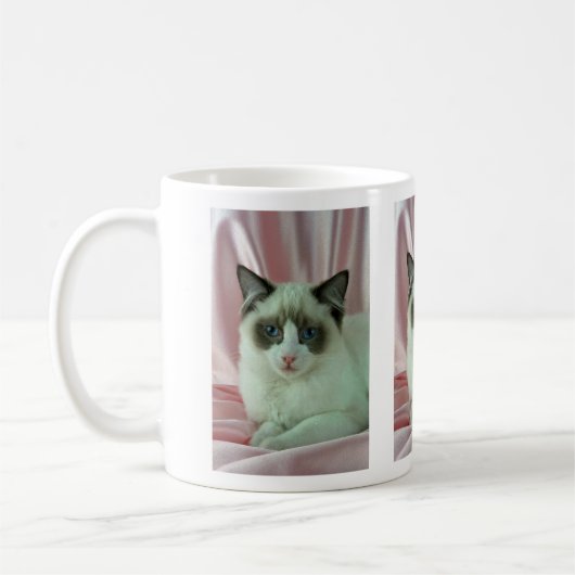 Ragdoll, Siegel zweifarbig Kaffeetasse (Links)