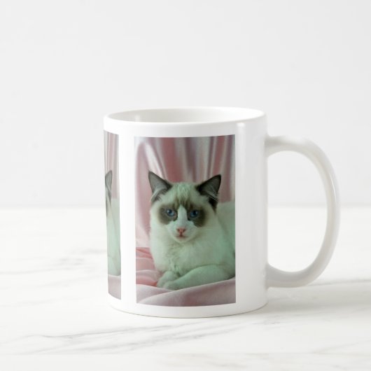 Ragdoll, Siegel zweifarbig Kaffeetasse (Rechts)
