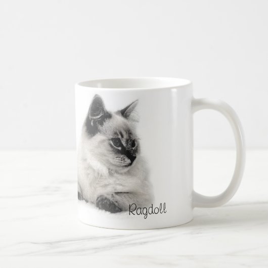 ragdoll Skizze-Tasse Kaffeetasse (Rechts)