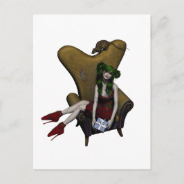 Ragdoll Suzie Bushaltestelle-Geschenk Postkarte