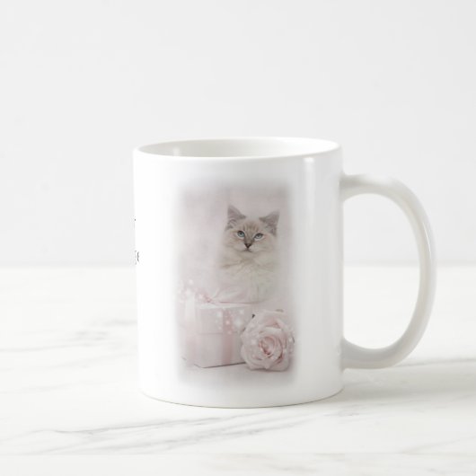 Ragdoll Tassenrosa Kaffeetasse (Rechts)