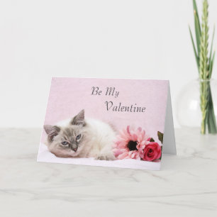 Ragdoll Valentine Card Feiertagskarte