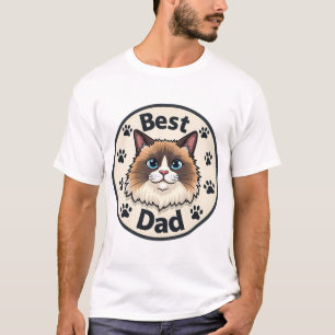 Ragdoll Vater, zweifarbig T-Shirt