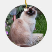 Ragdoll Weihnachtsdekoration Keramikornament (Vorne)