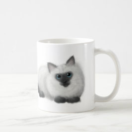 Ragdoll Zeichnen Kaffeetasse