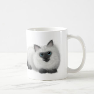 Ragdoll Zeichnen Kaffeetasse