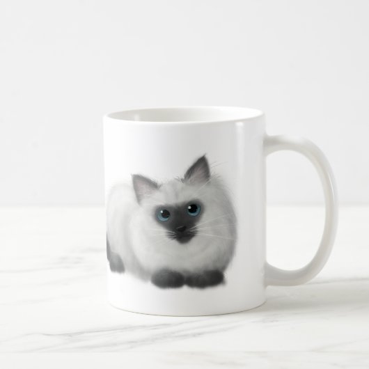 Ragdoll Zeichnen Kaffeetasse (Rechts)