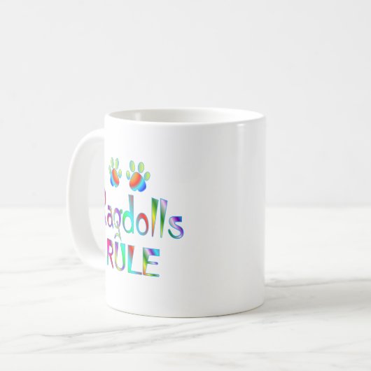 Ragdolls Regel Kaffeetasse (Vorderseite Links)