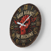 Rage Against the Machine Protest Art Große Wanduhr (Winkel)