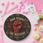 Rage Against the Machine Protest Art Pappteller (Party)