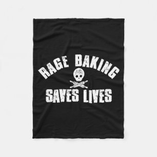 Rage-Backen rettet Live-Schädel lustiger Bäcker Ko Fleecedecke