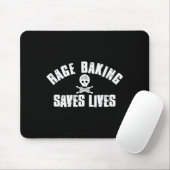 Rage-Backen rettet Live-Schädel lustiger Bäcker Ko Mousepad (Mit Mouse)