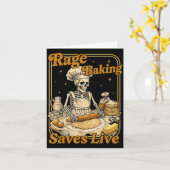 Rage Baking rettet Live Funny Chaos Kitchen Karte (Gelbe Blume)
