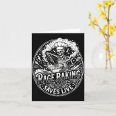 Rage Baking rettet Live Funny Chaos Kitchen Karte (Gelbe Blume)