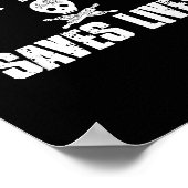 Rage Baking Saves Live Skull Funny Baker Cook Chef Poster (Ecke)