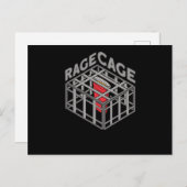 Rage Cage Drink Alcohol Party Drinking Game Postkarte (Vorne/Hinten)