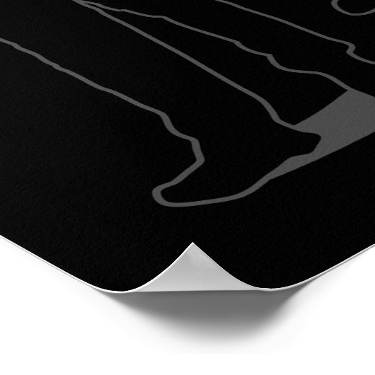 Rage Comic Meme vor dem Walking. Ich Gusta. Poster (Ecke)