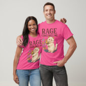 Rage Consumes Me Cat Flower Funny Kitten Women Men T-Shirt (Unisex)