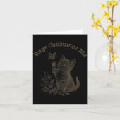 Rage Consumes Me Cat  Karte (Gelbe Blume)