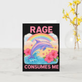 Rage Consumes Me Dolphin Karte (Gelbe Blume)
