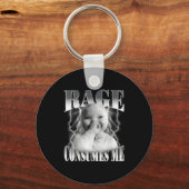 Rage Consumes Me Funny Ai Baby Holding Laugh Brain Schlüsselanhänger (Vorderseite)