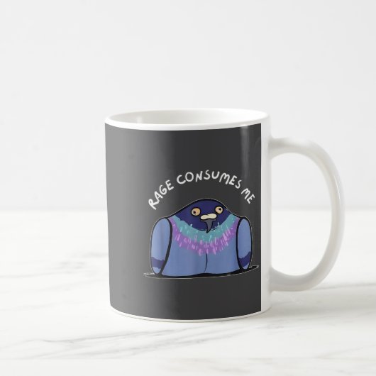 Rage Consumes Me Funny Geon Meme Hand Drawn Kaffeetasse (Rechts)
