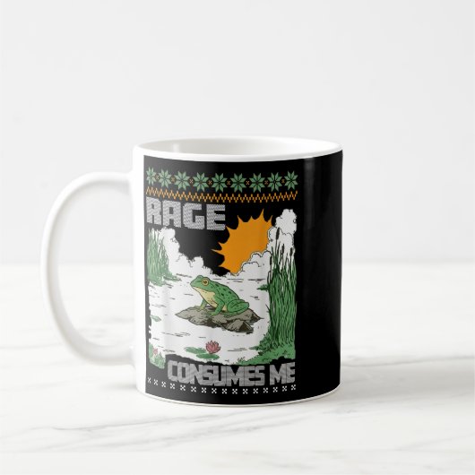 Rage Consumes Me Ugly Christmas Sweaters Funny Fro Kaffeetasse (Links)