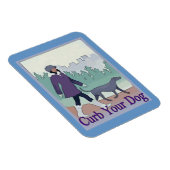 Rage deinen Hund, füge Text hinzu Magnet (Rechte Seite)