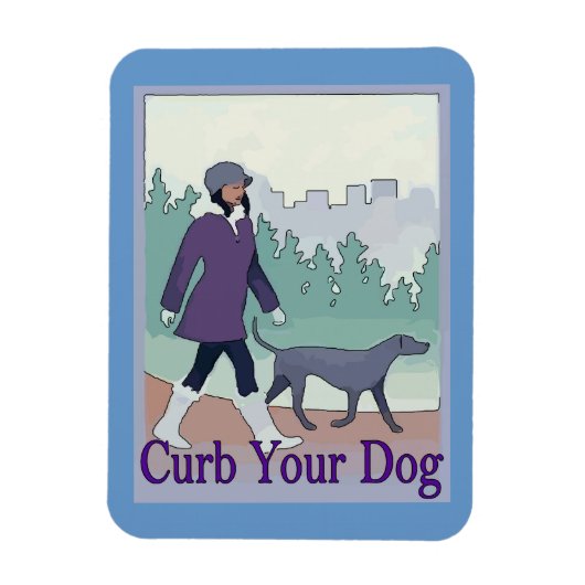 Rage deinen Hund, füge Text hinzu Magnet (Vertikal)