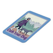 Rage deinen Hund, füge Text hinzu Magnet (Linke Seite)