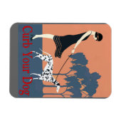 Rage deinen Hund, füge Text hinzu Magnet (Horizontal)