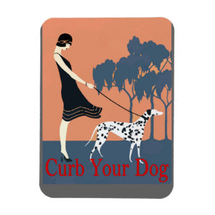 Rage deinen Hund, füge Text hinzu Magnet