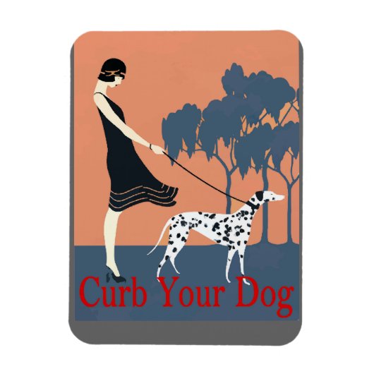 Rage deinen Hund, füge Text hinzu Magnet (Vertikal)