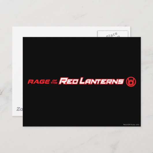 Rage der roten Lanterns Postkarte (Vorne/Hinten)