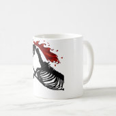 Rage - Einhornskelett Kaffeetasse (VorderseiteRechts)