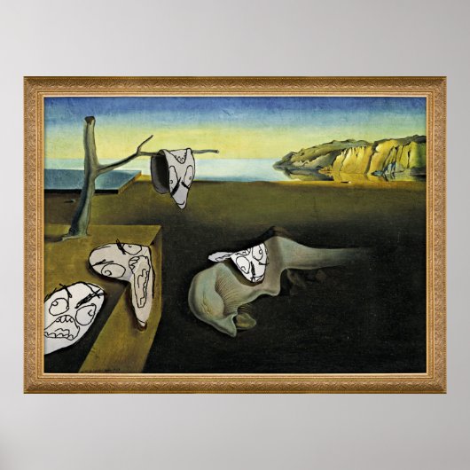 Rage Face Meme Comic Art Malerei Poster (Vorne)