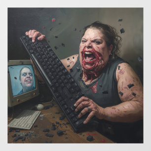 Rage-Fehler: Systemversagen - Ctrl Alt Delirium Fensteraufkleber