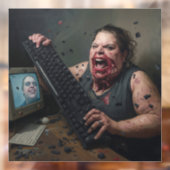 Rage-Fehler: Systemversagen - Ctrl Alt Delirium Fensteraufkleber (Blatt 2)
