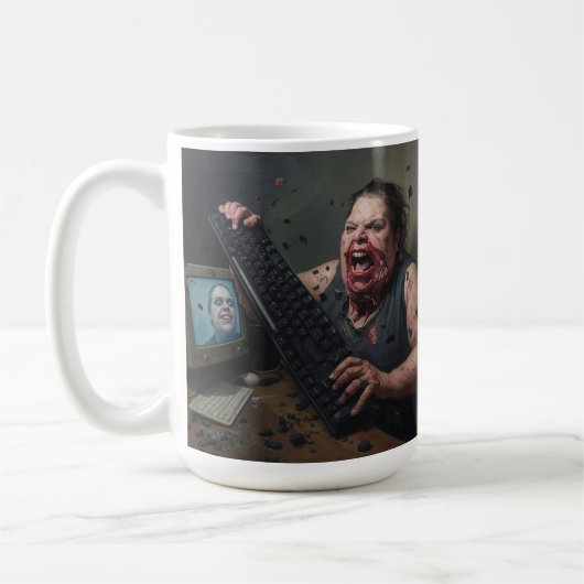 Rage-Fehler: Systemversagen - Ctrl Alt Delirium Kaffeetasse (Links)