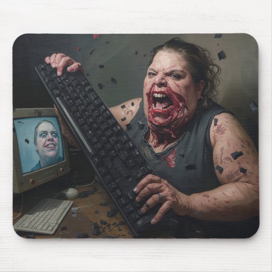 Rage-Fehler: Systemversagen - Ctrl Alt Delirium Mousepad (Vorne)