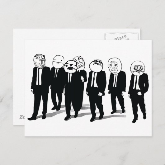 Rage Gang Postcard Postkarte (Vorne/Hinten)