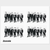 Rage Gang Rectangle Stickers (Blatt)
