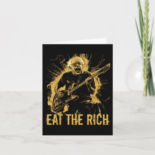 Rage gegen die Oligarchie Bernie Sanders kämpft Pr Karte (Vorderseite)